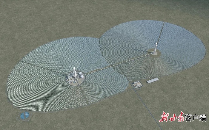 全球首个“双塔一机”光热储能项目在甘肃瓜州加快建设