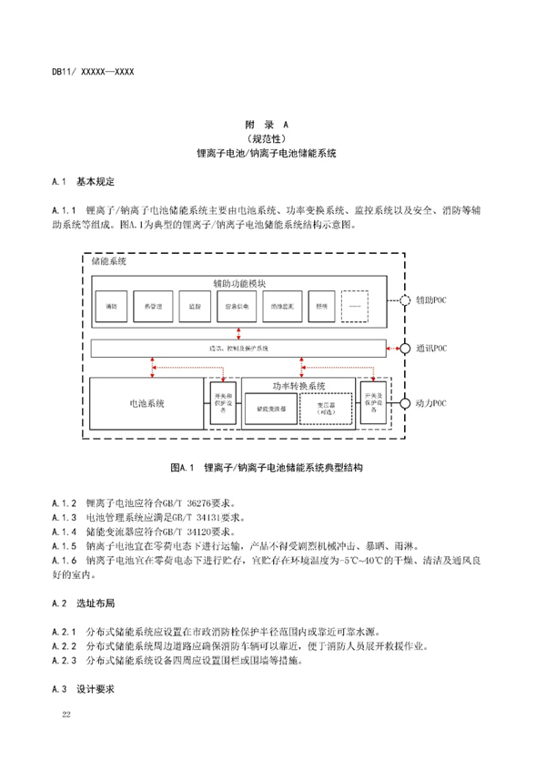 明确设计消防等要求！北京标准《电力储能系统建设运行规范》征意见
