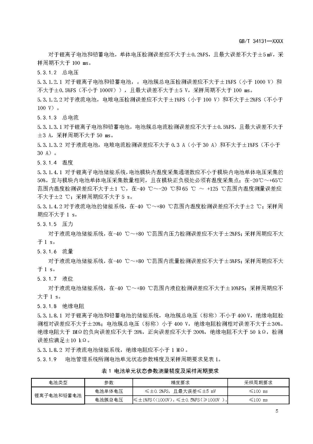 国家标准《电力储能用电池管理系统》征求意见！适用于锂离子/铅蓄/液流/燃料电池