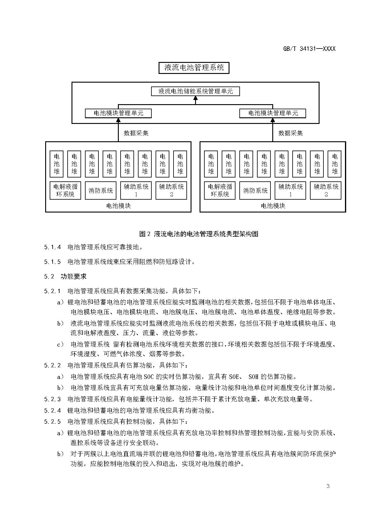 国家标准《电力储能用电池管理系统》征求意见！适用于锂离子/铅蓄/液流/燃料电池