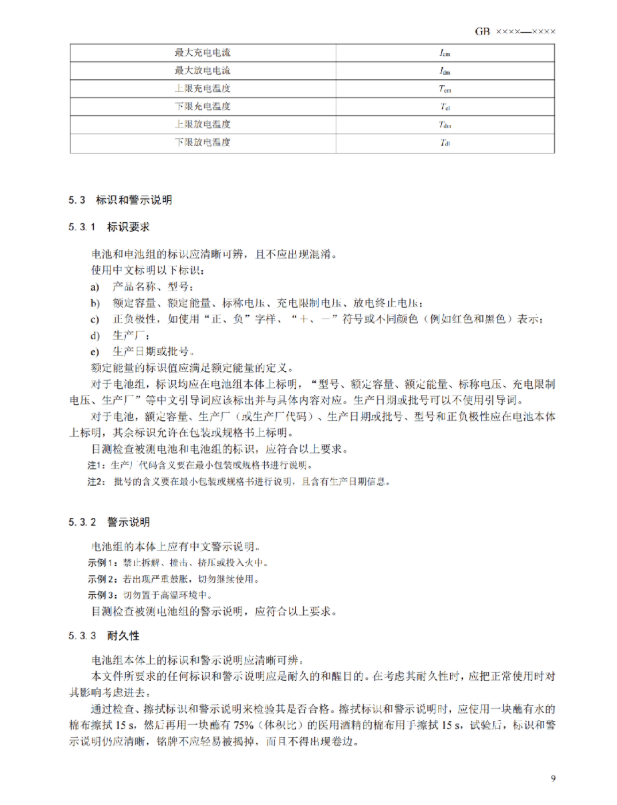 我国首部储能用锂电池安全强制性国家标准征意见