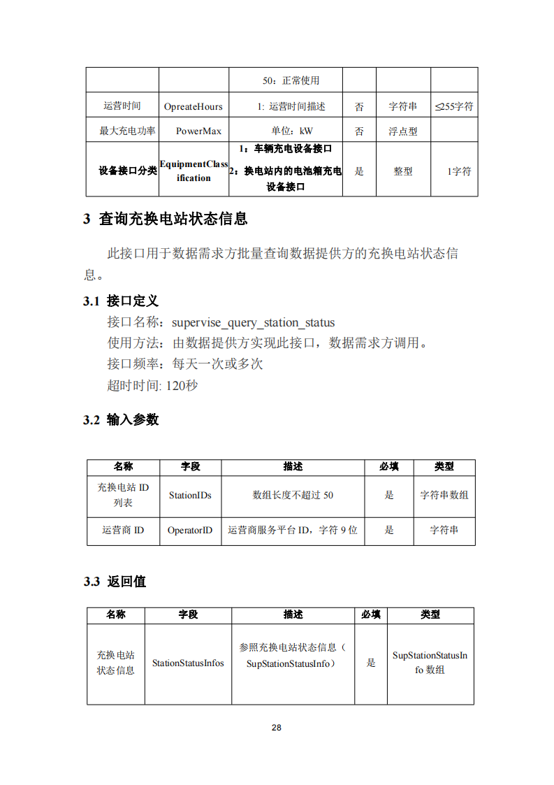 安徽省充换电基础设施综合监管服务平台数据接入技术规范征求意见中