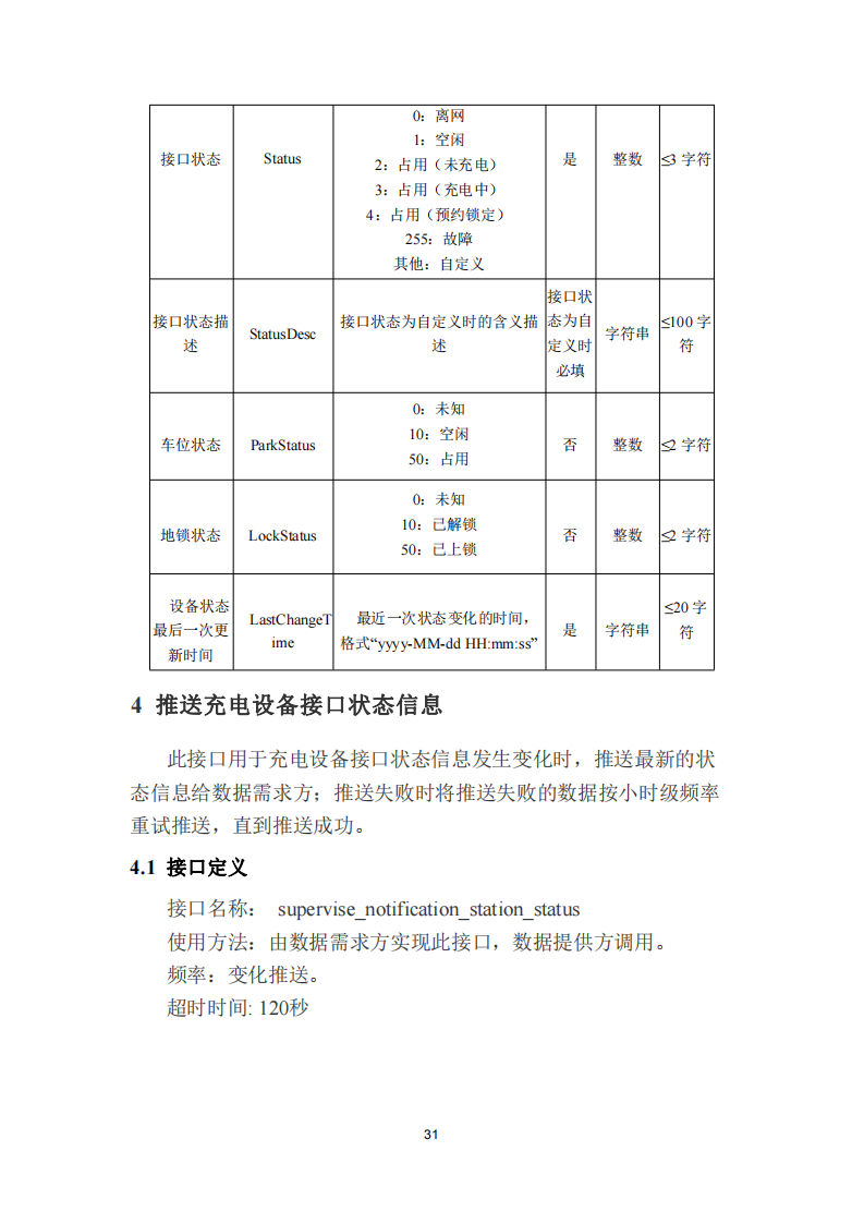 安徽省充换电基础设施综合监管服务平台数据接入技术规范征求意见中